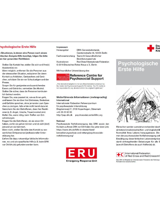 Psychologische Erste Hilfe Psychosocial Support Ifrc