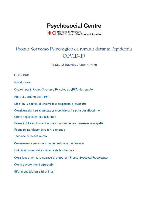 remote-psychological-first-aid-during-the-covid-19-outbreak-interim-guidance-italian