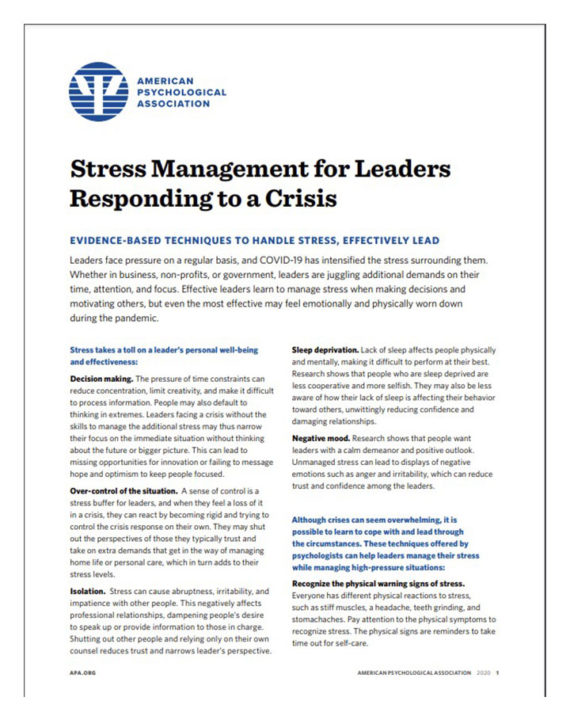 stress-management-for-leaders-responding-to-a-crisis