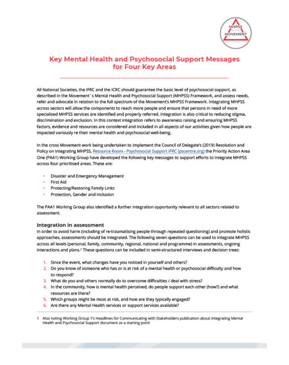 key-messages-to-support-the-integration-of-mhpss-across-4-specific-sectors